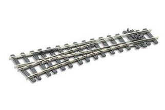 Peco 0e Code 100 Weiche links Radius 610 mm, 12°