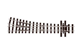 Peco H0e Code 80 Weiche rechts, Länge 143 mm, Radius 457 mm, 14°