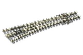 Peco N Code 80 Weiche links Radius 457 mm, 14° (elektrisches Herzstück)