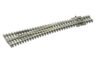 Peco N Code 80 Weiche links Radius 914 mm, 8° (elektrisches Herzstück)