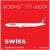 Phoenix 1:200 Swiss Boeing 777-300ER, HB-JNG, Ganzmetall