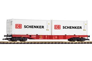 Piko G DB AG Containertragwagen, 2x20'-Container DB Schenker, Ep. VI