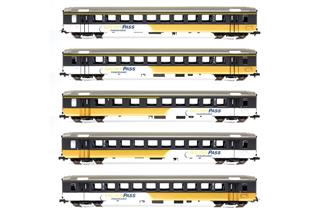 Piko H0 (AC) BLS Wagen-Set EW I GoldenPass Panoramic, Ep. VI, 5-tlg. (Sonderserie CH)