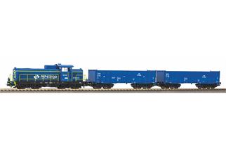 Piko H0 (DC) PKP Cargo Startset Diesellok SM42 mit Güterzug