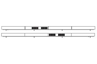 Piko H0 (ET) Dachblende rechts + links