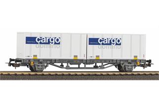 Piko H0 SBB Containertragwagen, 2x20' Cargo Domino, Ep. V