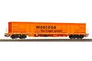 Piko H0 Wascosa Containertragwagen Sgnss, mit E-Aufbau orange, Ep. VI