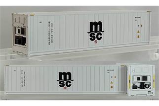 Pirata H0 40'-HC-Kühlcontainer MSC (Inhalt: 2 Stk.)