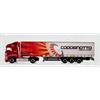 Pirata/Herpa H0 Volvo FH Gl. Planen-Sattelzug, Codognotto rot/weiss