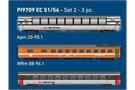 Pirata/LS Models H0 SBB Reisezugset 2 EC 51/56 Ticino Milano - Zürich HB, Ep. V, 3-tlg.