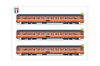 Pirata N FS Reisezug-Wagenset 2 IC Lemano, 3-tlg.