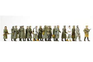 Preiser H0 Deutsche Kriegsgefangene unbemalt (Inhalt: 20 Stk.)