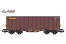 PT Trains H0 Touax Containertragwagen Sgmmnss, 1x40'-HC-Container Touax