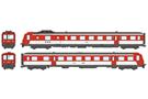 REE H0 (DC) SNCF Dieseltriebzug X 2728, rot/weiss, Ep. IV-V, 2-tlg.