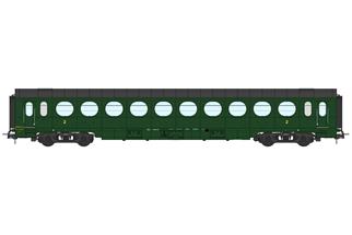 REE H0 (DC) SNCF Personenwagen Saucisson B10, 2. Klasse, Ep. IIIb