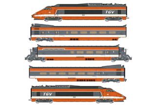 REE H0 (DC Sound) SNCF Grundset TGV PSE N° 5, Ep. IV, 5-tlg.