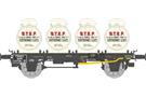 REE H0 NORD Flachwagen, Milchcontainer STEF, Ep. II
