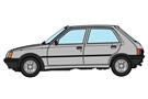 REE H0 Peugeot 205, grau