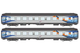 REE H0 SNCF Liegewagen-Set UIC-Y B9c9x/B9c9x, Croisiere, Ep. V-VI, 2-tlg.