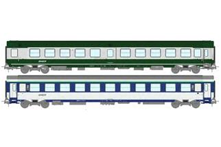 REE H0 SNCF Reisezugwagen-Set So/B10c10x, Ep. IV-V, 2-tlg.