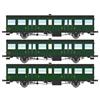 REE H0 SNCF Reisezugwagen-Set SO C6tf/C6tf/C6Pt, grün, Ep. IIIa, 3-tlg.