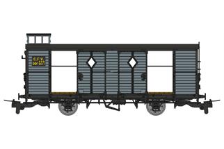 REE H0m CFV Nostalgie-Güterzuggepäckwagen, grau, Ep. III-IV