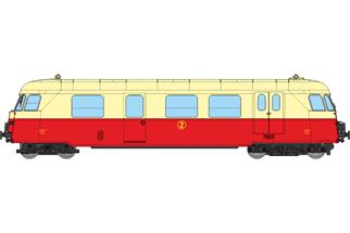 REE H0m SNCF Dieseltriebwagen X 251, rot/creme, Ep. III