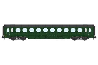 REE Modèles H0 (DC) SNCF Personenwagen Saucisson B10, 2. Klasse, Ep. IIIb