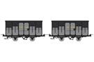 REE Modèles H0m CFD gedecktes Güterwagen-Set Kv 4078/Kv 4075, 2-tlg.