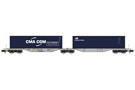 REE Modèles N AAE Container-Doppeltragwagen Sggmrss, CMA CGM/Cronos, Ep. VI