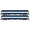REE N SNCF Liegewagen-Set UIC B9c9 Bleu / Gris, Logo casquette Ep. V, 2-tlg.