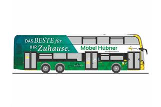 Rietze H0 Alexander Dennis Enviro500, BVG - Möbel Hübner