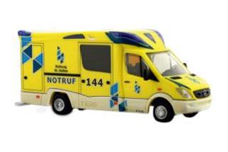 Rietze H0 Ambulanz Mobile Tigis Ergo Rettung St. Gallen (Sonderserie CH)