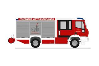 Rietze H0 Magirus HLF Team Cab, Feuerwehr Mitteleschenbach