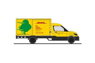 Rietze H0 Streetscooter Work L, DHL Servicepartner