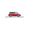 Rietze H0 VW T6 Bus KR, reflexsilber/fortanorot