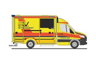 Rietze H0 WAS Design-RTW '18, Rettungsdienst Landkreis Meissen