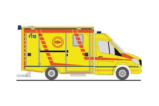 Rietze H0 WAS RTW Facelift Promedica ASG Ambulanz Leipzig