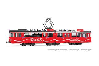 Rivarossi H0 (DC Digital) Strassenbahn Duewag GT6, Heidelberg Coca-Cola, Ep. IV