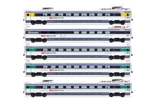 Rivarossi H0 (DC) SBB Elektrotriebzug-Ergänzungsset ETR 470, Ep. V, 5-tlg.