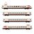 Rivarossi H0 (DC Sound) FS Elektrotriebzug-Grundset ETR 460, Frecciabianca, Ep. VI, 4-tlg.