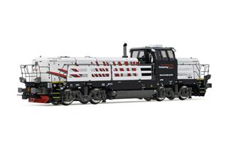 Rivarossi H0 (DC Sound) RTC Diesellok 744 008-9, Effishunter 1000, rot/schwarz, Ep. VI