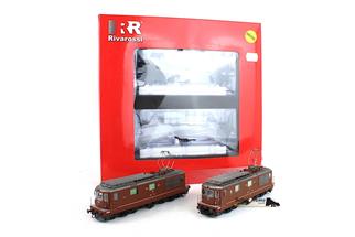 Rivarossi HR2101 H0 (AC Digital) BN/BLS Elektrolok Re 4/4 Zug-Set, 2-tlg. (OCC)