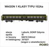 Robo Modele H0 (DC) PKP Reisezugwagen 102Aa, 1. Klasse, Ep. III