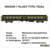 Robo Modele H0 (DC) PKP Reisezugwagen 102Aa, 1. Klasse, Ep. IVb