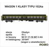 Robo Modele H0 (DC) PKP Reisezugwagen 102Aa, 1. Klasse, Ep. IVc