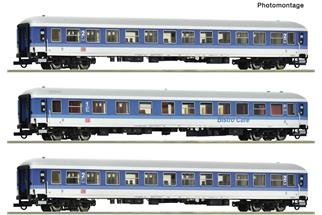 Roco H0 DB AG Reisezug-Wagenset 2 IR 2184 Nordpfeil, Ep. V, 3-tlg.