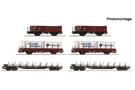 Roco H0 DB Display Rangierbahnhof - offene Güterwagen, Ep. IV, 6-tlg.