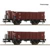 Roco H0 DB Hochbordwagen-Set Om 12, Ep. III, 2-tlg.