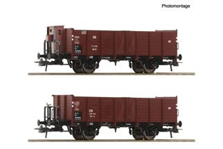 Roco H0 DB Hochbordwagen-Set Om 12, Ep. III, 2-tlg.